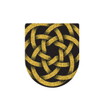Gold Circle Celtic Knot Symbol Print Toilet Lid Cover