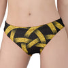 Gold Circle Celtic Knot Symbol Print Women's Panties