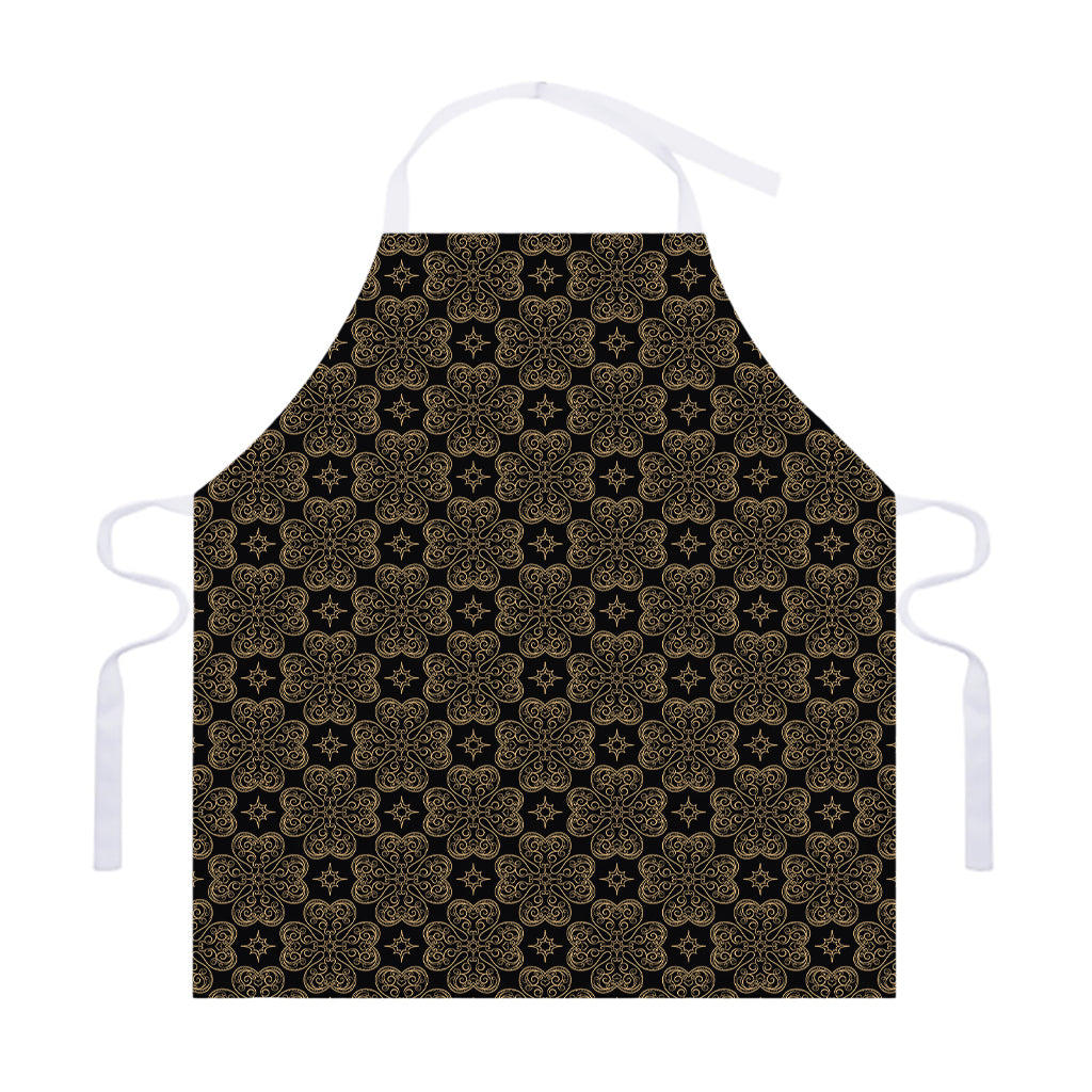 Gold Clover St. Patrick's Day Print Adjustable Apron