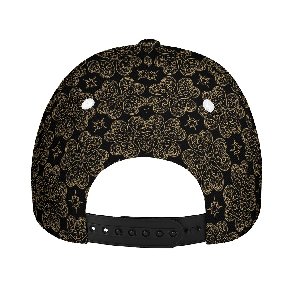 Gold Clover St. Patrick's Day Print Baseball Cap