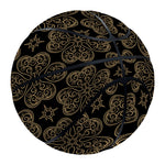 Gold Clover St. Patrick's Day Print Basketball