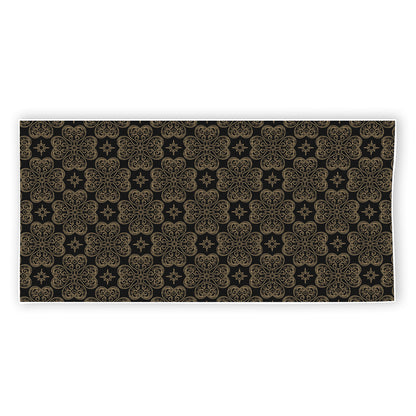 Gold Clover St. Patrick's Day Print Beach Towel
