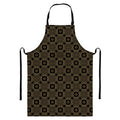 Gold Clover St. Patrick's Day Print Bib Apron With Pocket