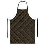 Gold Clover St. Patrick's Day Print Bib Apron With Pocket