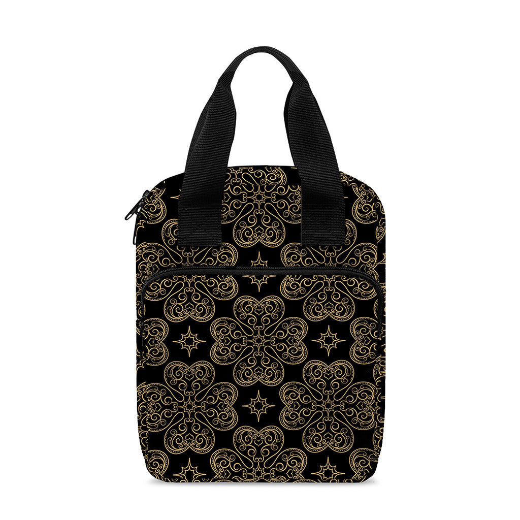 Gold Clover St. Patrick's Day Print Bible Tote Bag