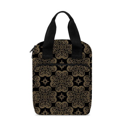 Gold Clover St. Patrick's Day Print Bible Tote Bag