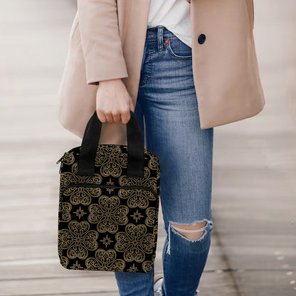 Gold Clover St. Patrick's Day Print Bible Tote Bag