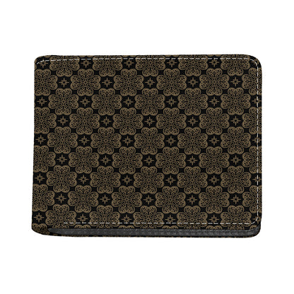 Gold Clover St. Patrick's Day Print Bifold Wallet