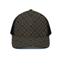 Gold Clover St. Patrick's Day Print Black Mesh Trucker Hat