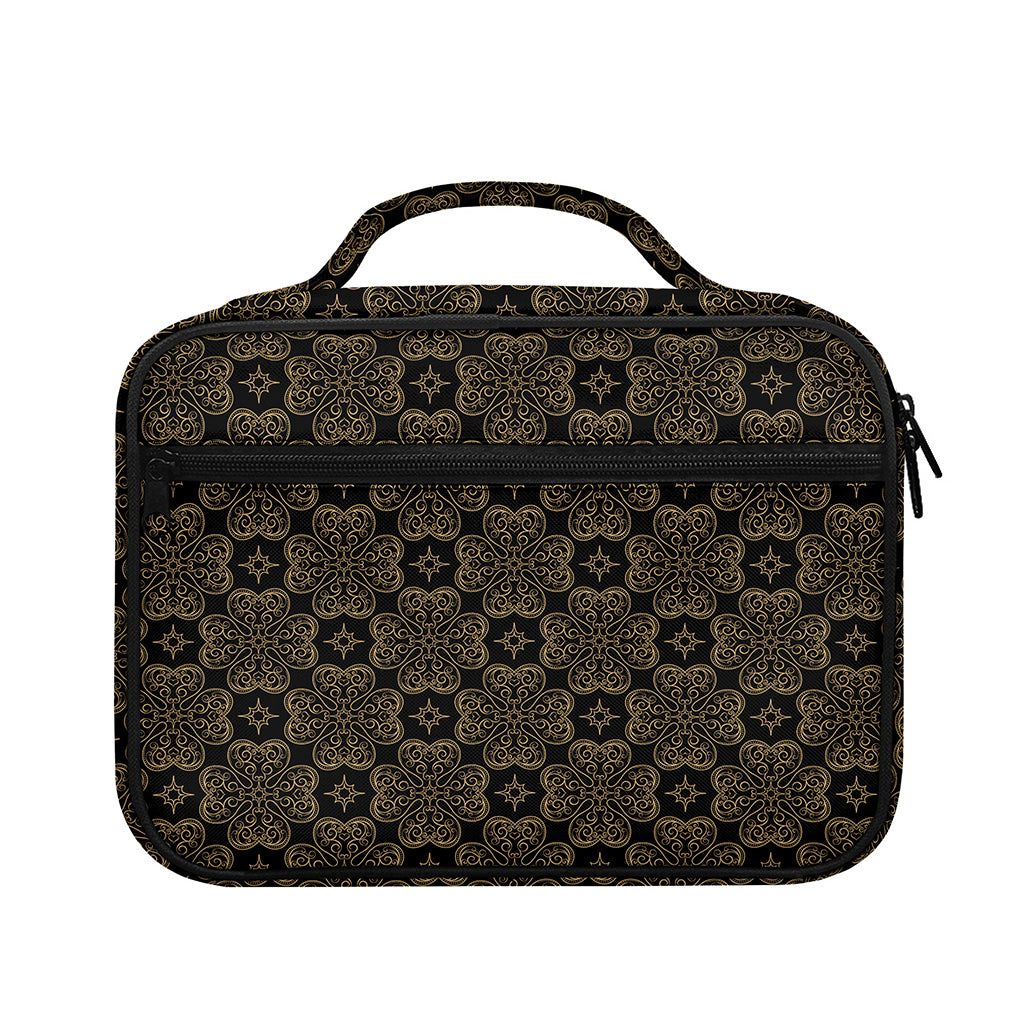 Gold Clover St. Patrick's Day Print Briefcase Bible Bag