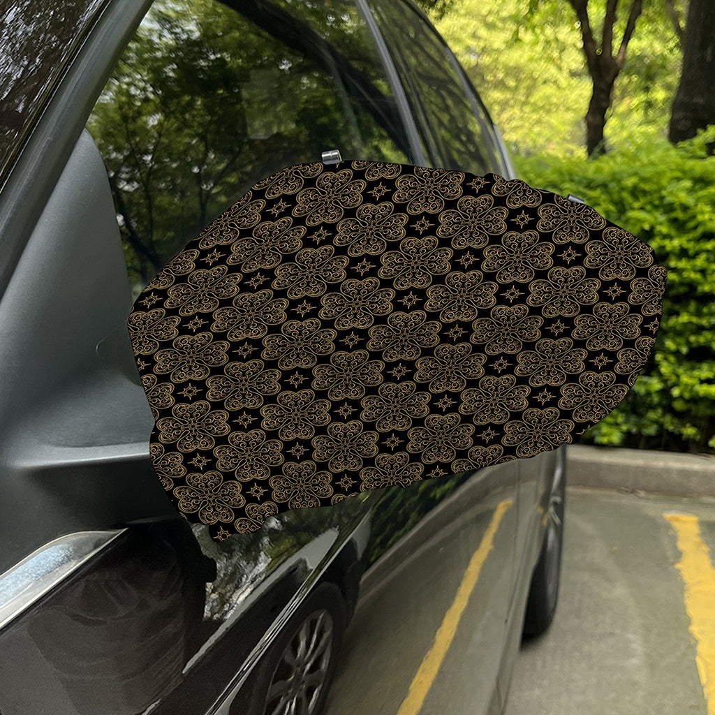 Gold Clover St. Patrick's Day Print Car Side Mirror Covers