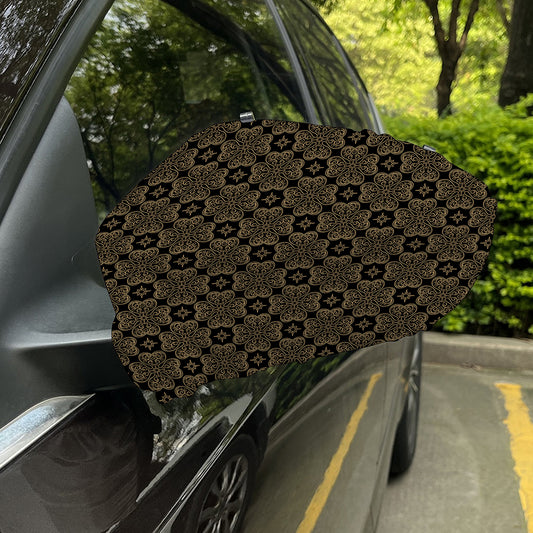 Gold Clover St. Patrick's Day Print Car Side Mirror Covers
