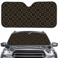 Gold Clover St. Patrick's Day Print Car Windshield Sun Shade