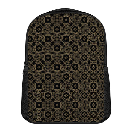 Gold Clover St. Patrick's Day Print Casual Backpack