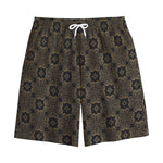 Gold Clover St. Patrick's Day Print Cotton Shorts