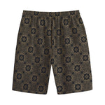 Gold Clover St. Patrick's Day Print Cotton Shorts