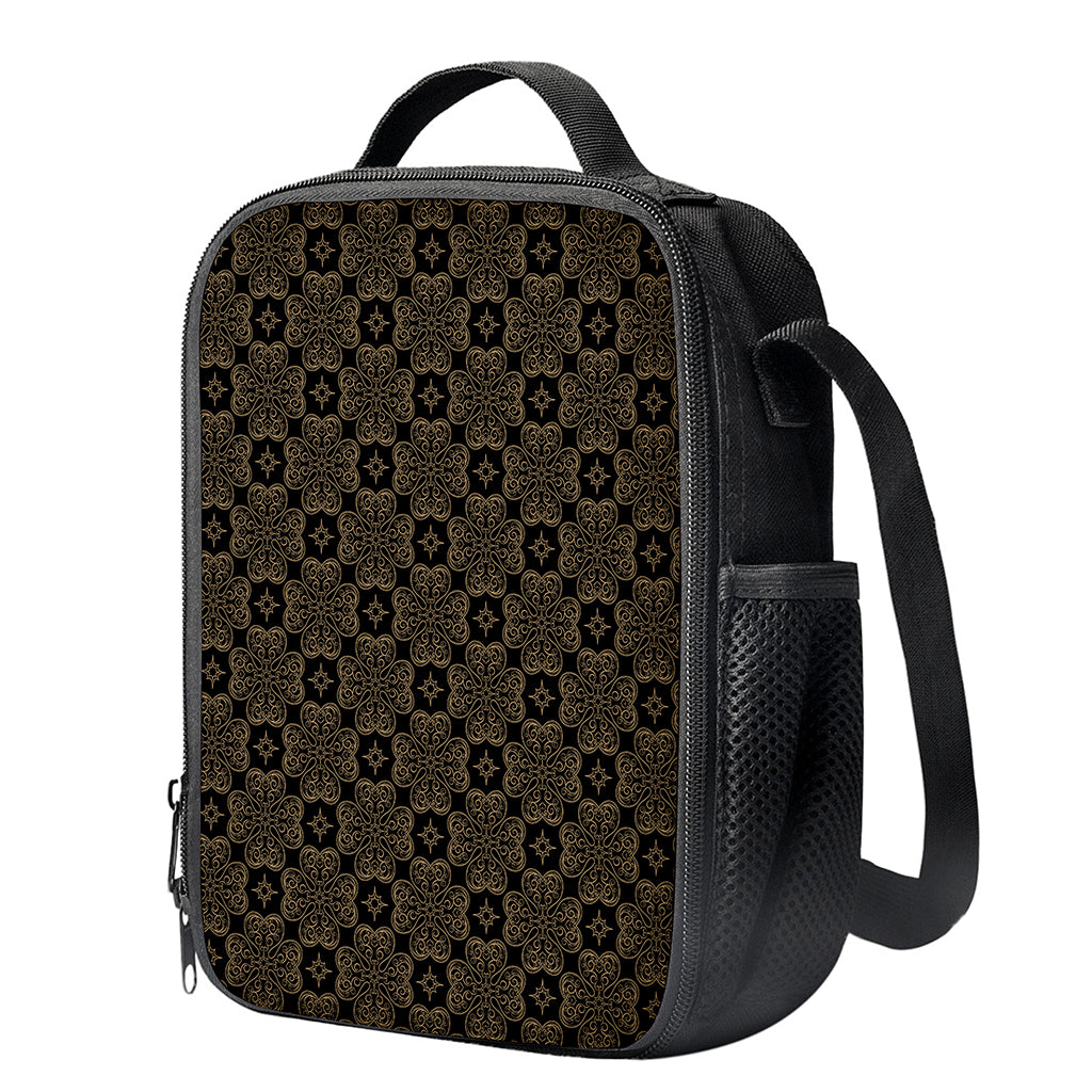 Gold Clover St. Patrick's Day Print Crossbody Lunch Bag