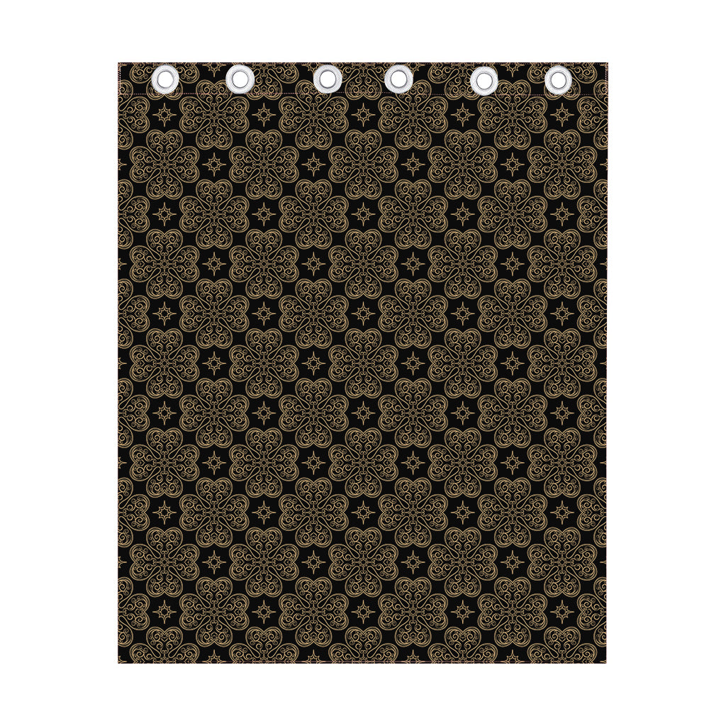 Gold Clover St. Patrick's Day Print Curtain