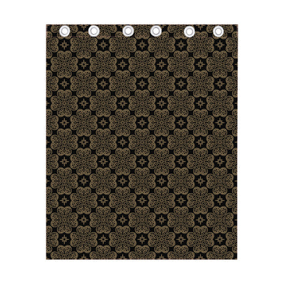 Gold Clover St. Patrick's Day Print Curtain