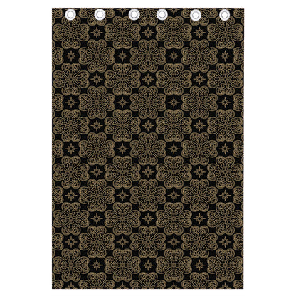 Gold Clover St. Patrick's Day Print Curtain