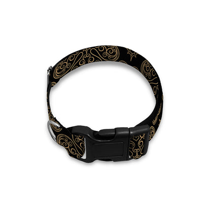 Gold Clover St. Patrick's Day Print Dog Collar