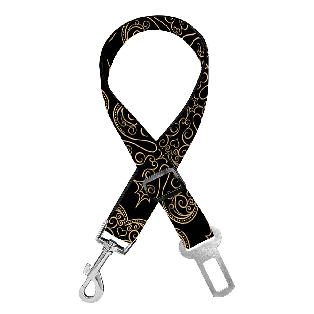 Gold Clover St. Patrick's Day Print Dog Seat Belt