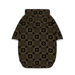 Gold Clover St. Patrick's Day Print Dog Zip Up Hoodie