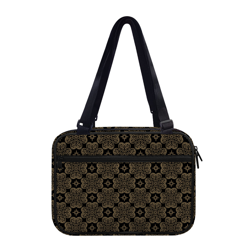 Gold Clover St. Patrick's Day Print Double Strap Bible Bag