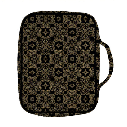 Gold Clover St. Patrick's Day Print Front Pocket Bible Bag