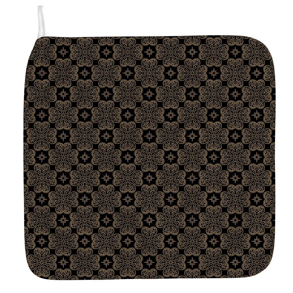 Gold Clover St. Patrick's Day Print Hand Towel