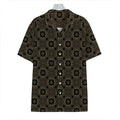 Gold Clover St. Patrick's Day Print Hawaiian Shirt