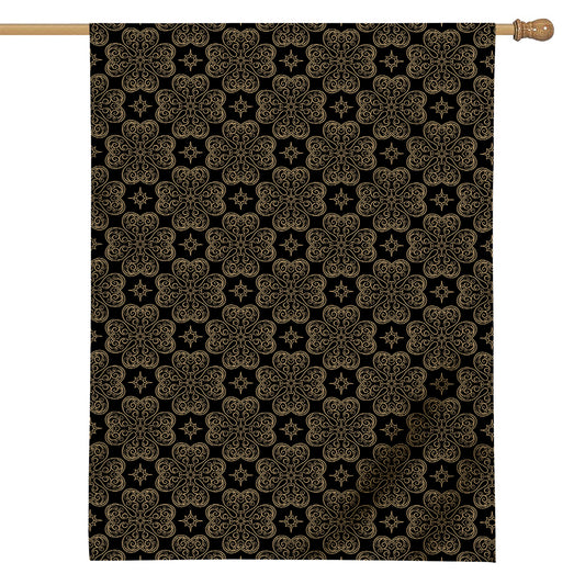 Gold Clover St. Patrick's Day Print House Flag