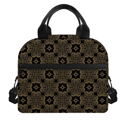 Gold Clover St. Patrick's Day Print Insulated Lunch Bag
