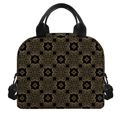 Gold Clover St. Patrick's Day Print Insulated Lunch Bag