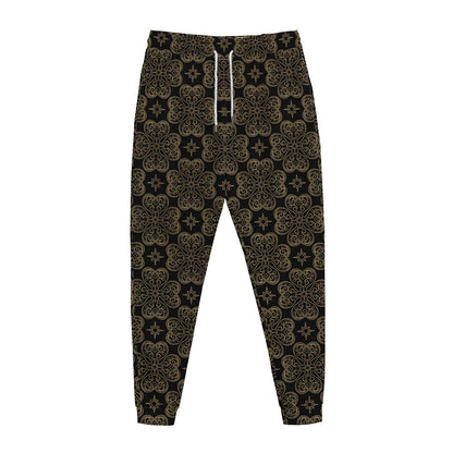 Gold Clover St. Patrick's Day Print Jogger Pants