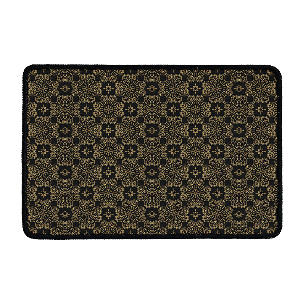 Gold Clover St. Patrick's Day Print Kitchen Mat