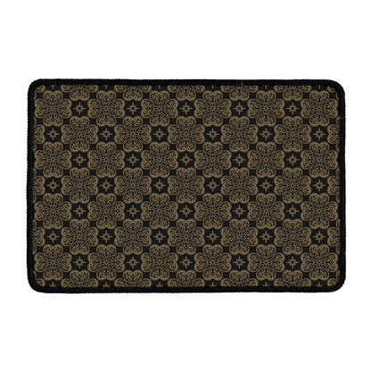 Gold Clover St. Patrick's Day Print Kitchen Mat