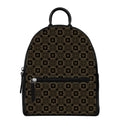 Gold Clover St. Patrick's Day Print Leather Backpack