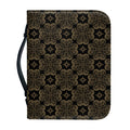Gold Clover St. Patrick's Day Print Leather Bible Cover