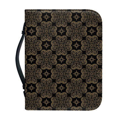 Gold Clover St. Patrick's Day Print Leather Bible Cover