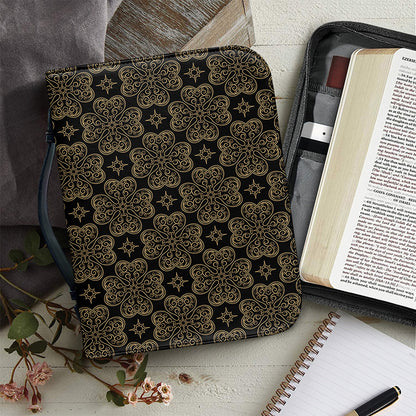 Gold Clover St. Patrick's Day Print Leather Bible Cover