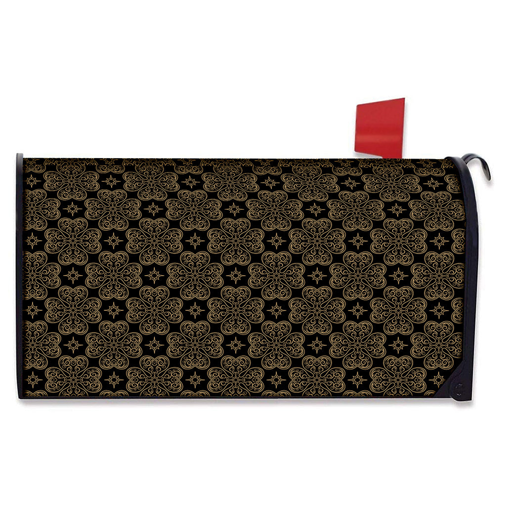 Gold Clover St. Patrick's Day Print Mailbox Cover