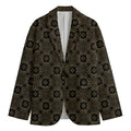 Gold Clover St. Patrick's Day Print Men's Blazer