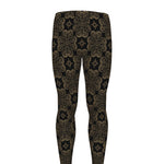 Gold Clover St. Patrick's Day Print Men's leggings