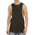 Gold Clover St. Patrick's Day Print Men's Muscle Tank Top