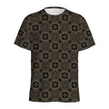 Gold Clover St. Patrick's Day Print Men's Athletic T-Shirt