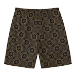 Gold Clover St. Patrick's Day Print Men's Swim Trunks