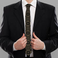 Gold Clover St. Patrick's Day Print Necktie