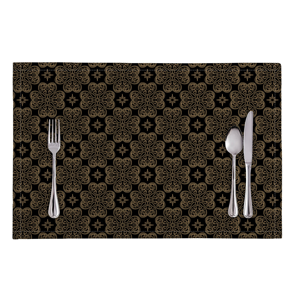 Gold Clover St. Patrick's Day Print Placemat