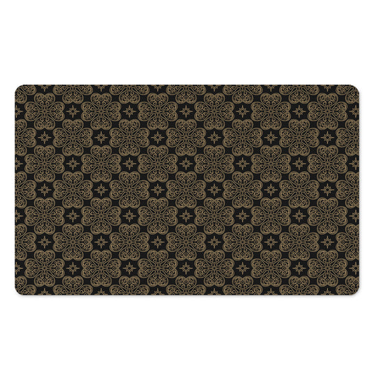 Gold Clover St. Patrick's Day Print Polyester Doormat